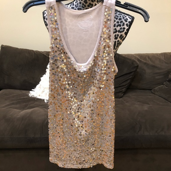 INC International Concepts Tops - INC taupe‎ sequence tank